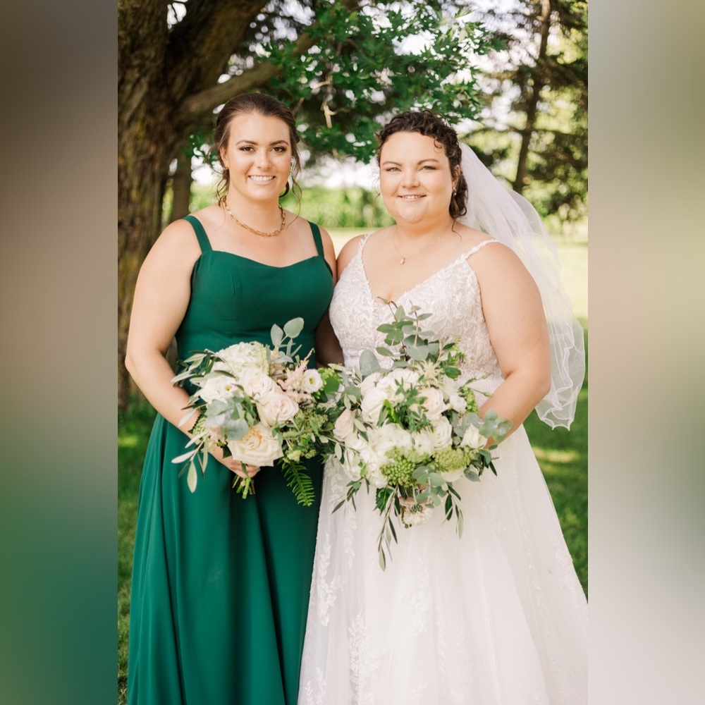 Elegant Green Bridesmaid Dress